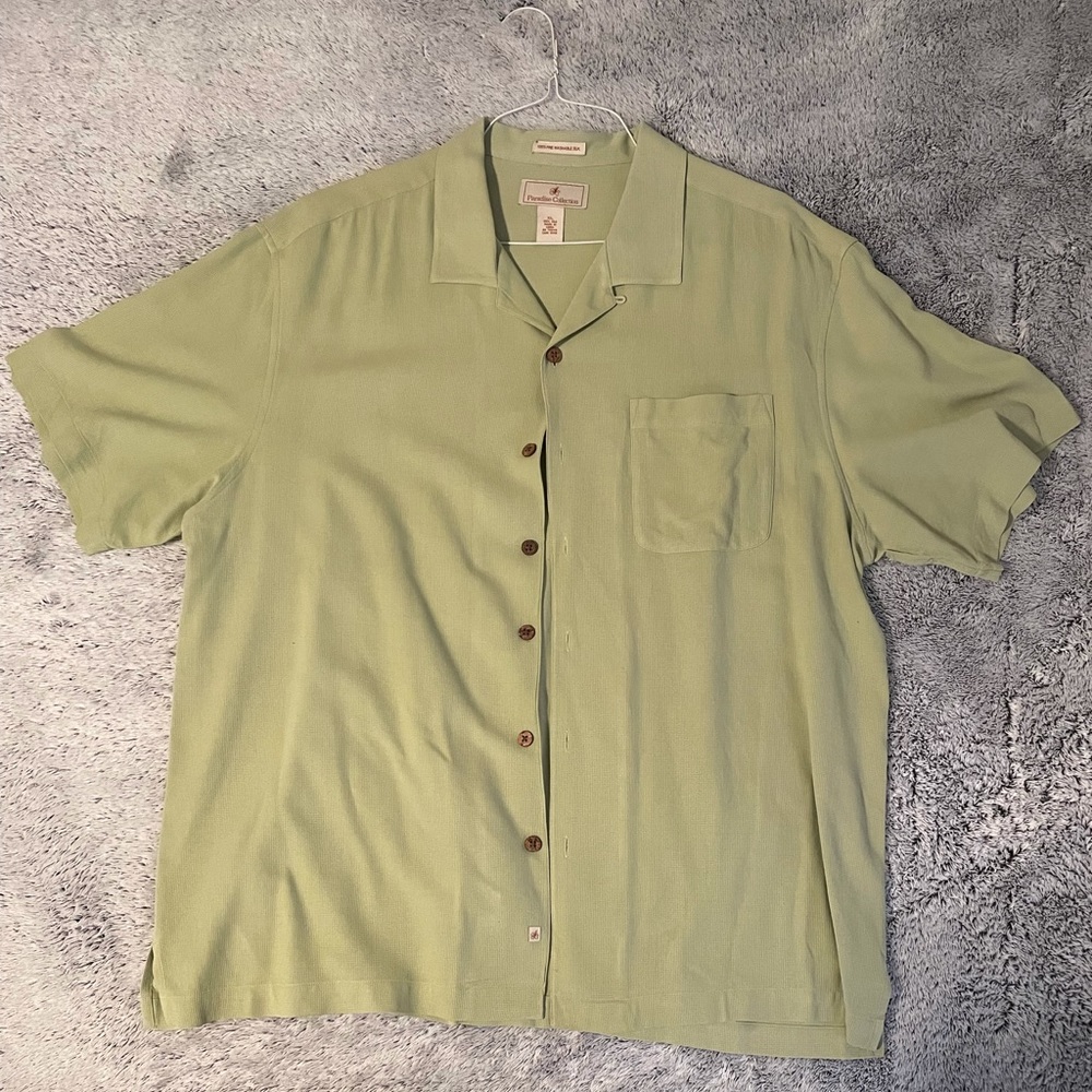 Paradise Collection Silk Button Down
